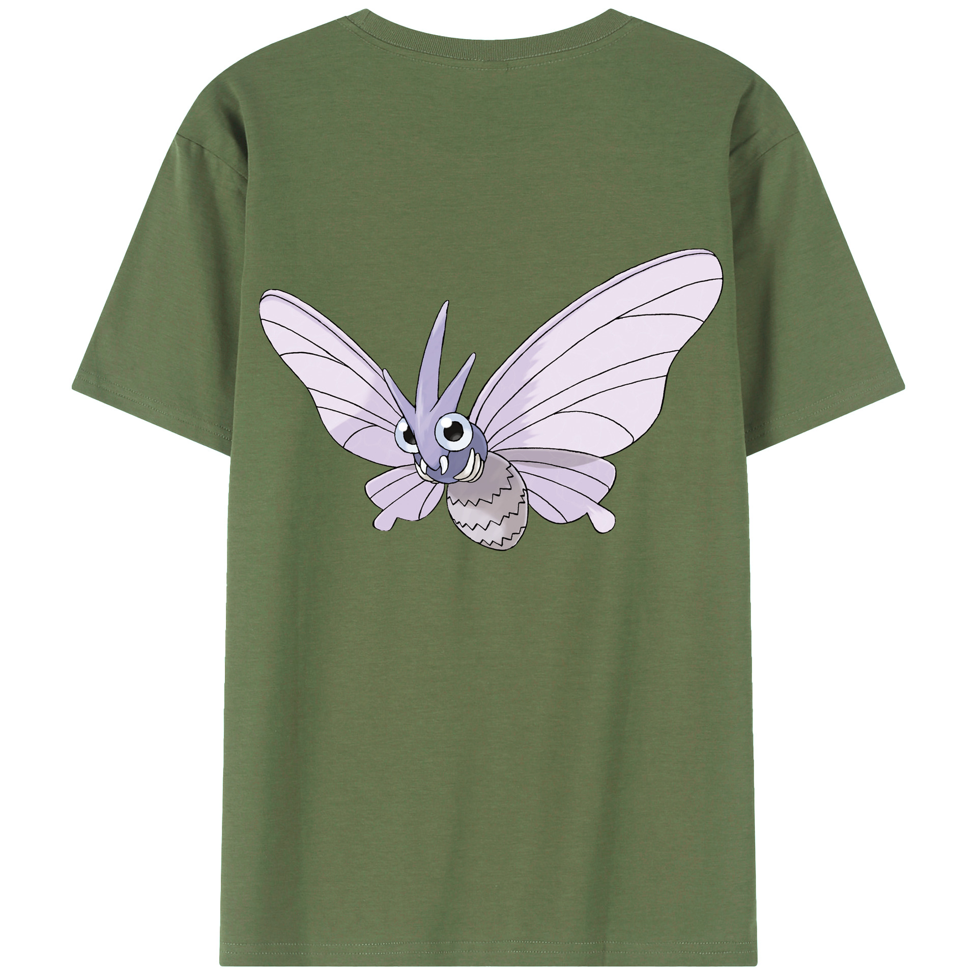 （画像用） ポケットモンスター Pokémon 綿100％ メンズ半袖Tシャツ（バックプリント） 通気性